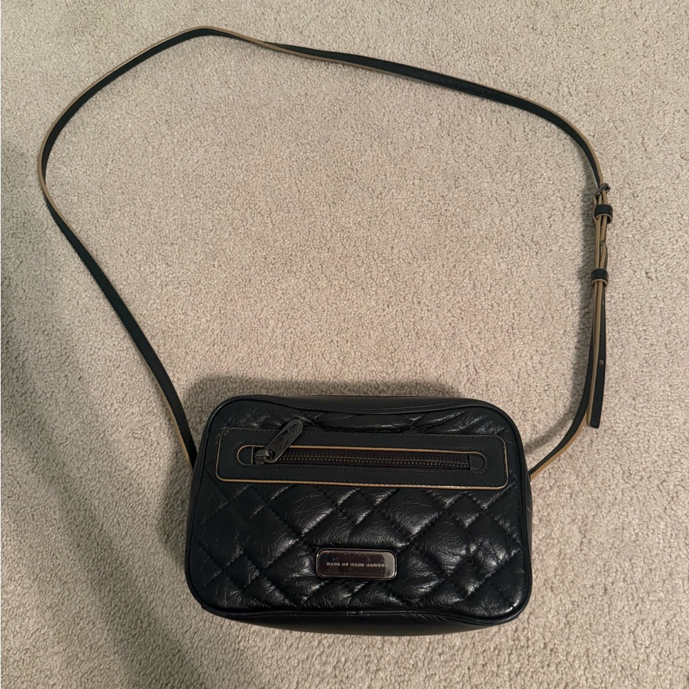 Marc Jacobs Black Quilted Crossbody Bag